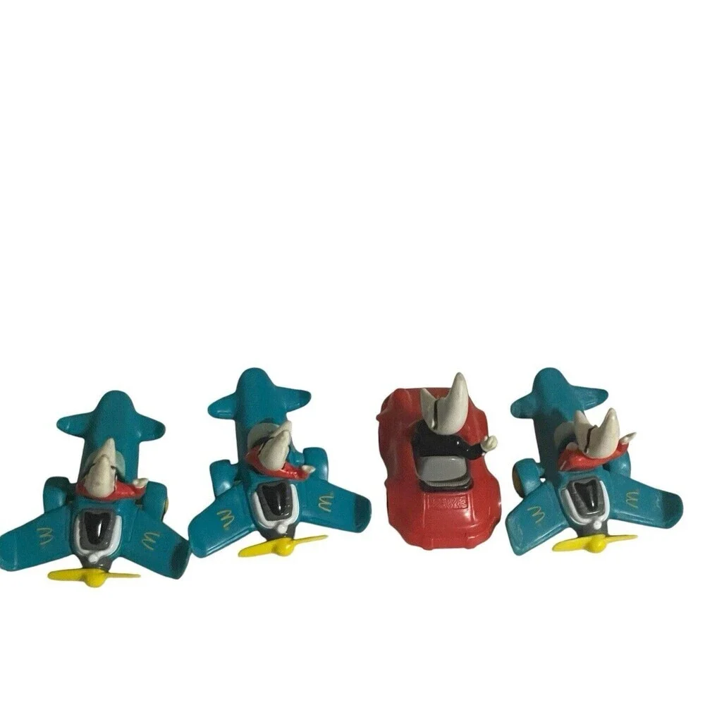 McDonald's Happy Meal Toy Mac Tonight Moon Man Vintage 1988 - Lot Of  4